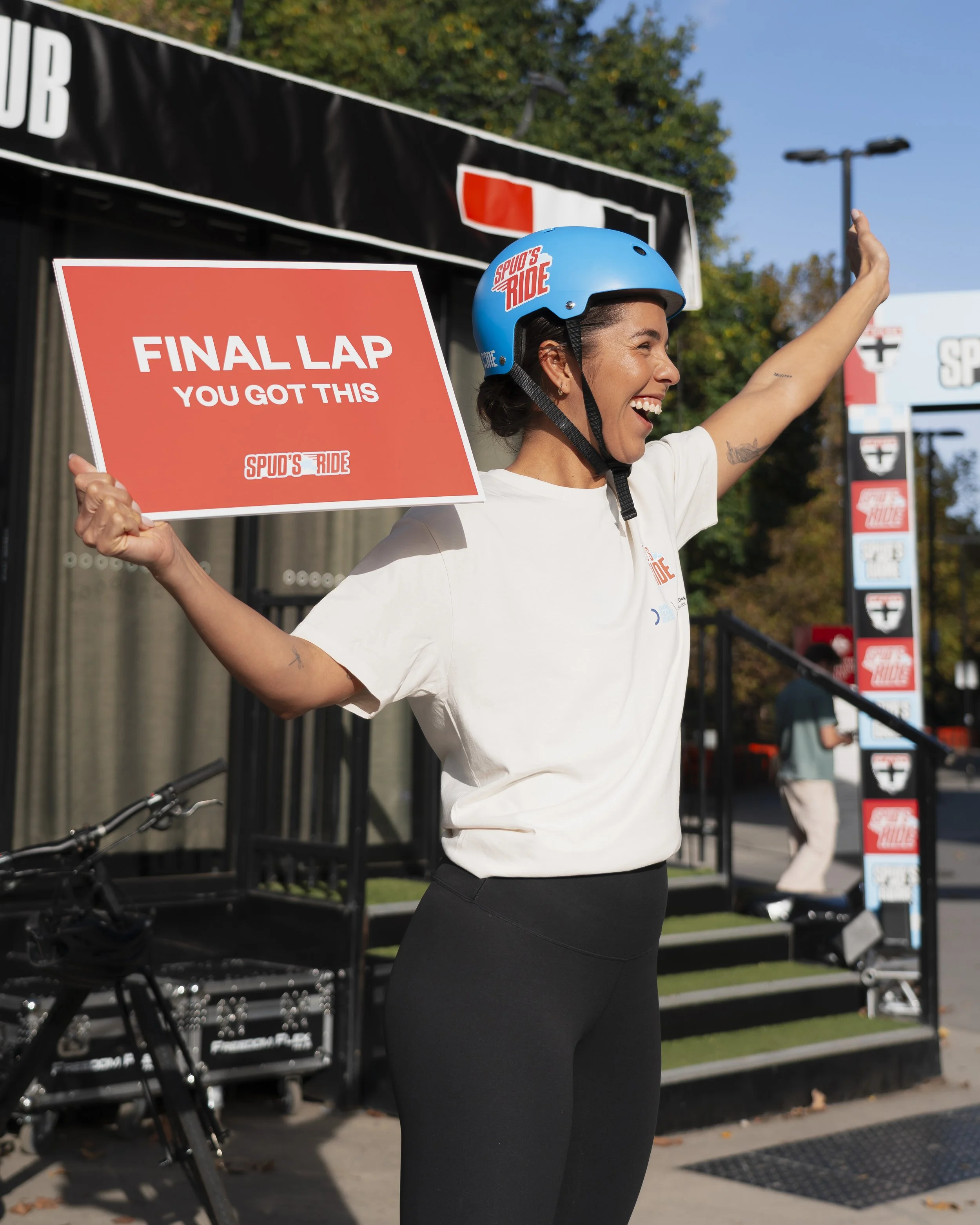 Cyclist taking part in the 24-hour relay