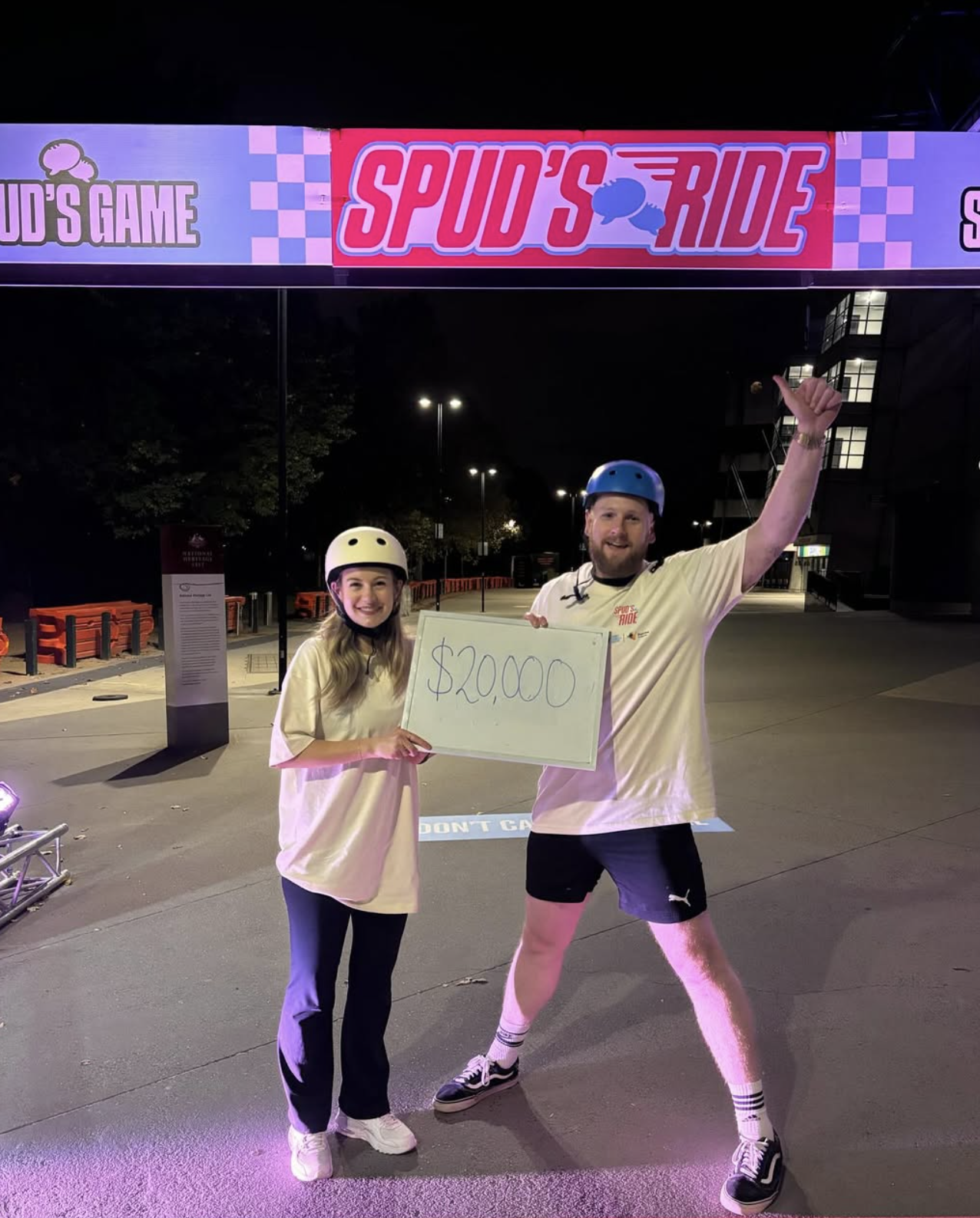 Campaign moment from the Spud's Ride event